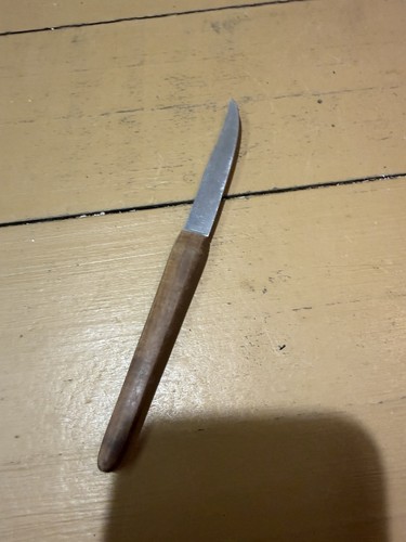 Vintage schälmesser holzgriff - schälmesser,