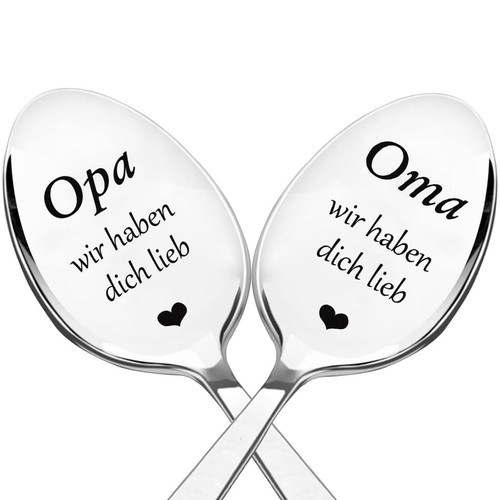 Edelstahl löffel mit gravur - löffel,